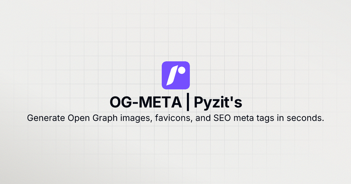 META-OG Meta Tag Generator Tool