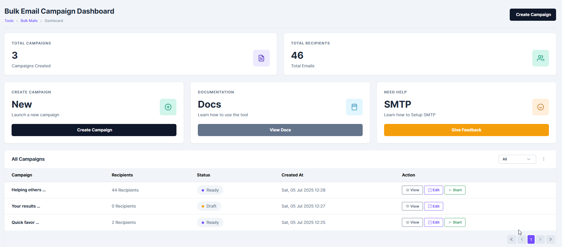 Bulk Email Tool