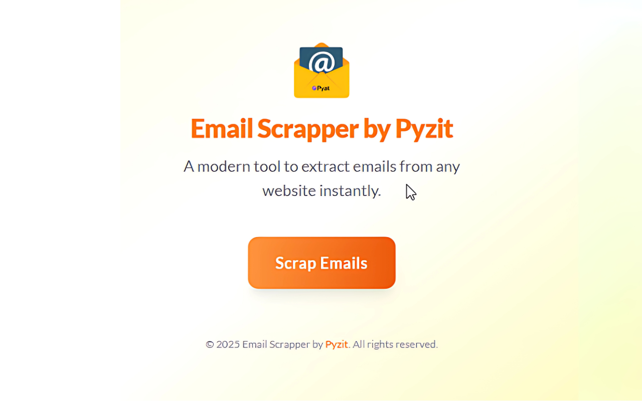 Easy Email Scrapper by Pyzit